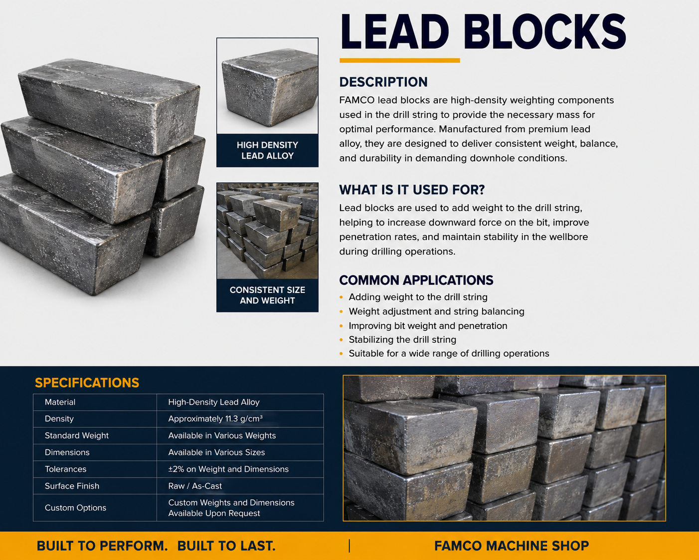 FAMCO Lead Blocks