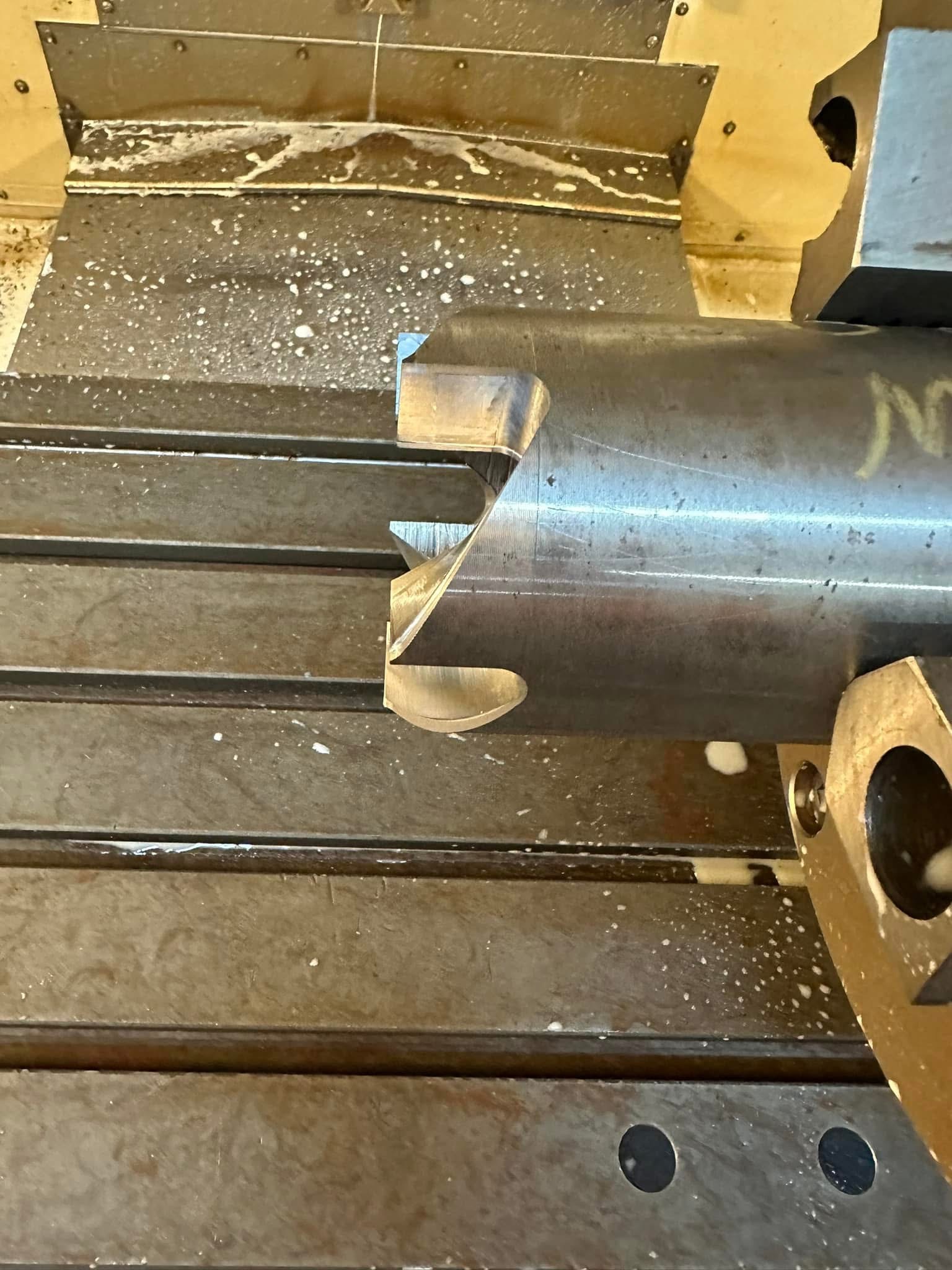 Machining in Progress